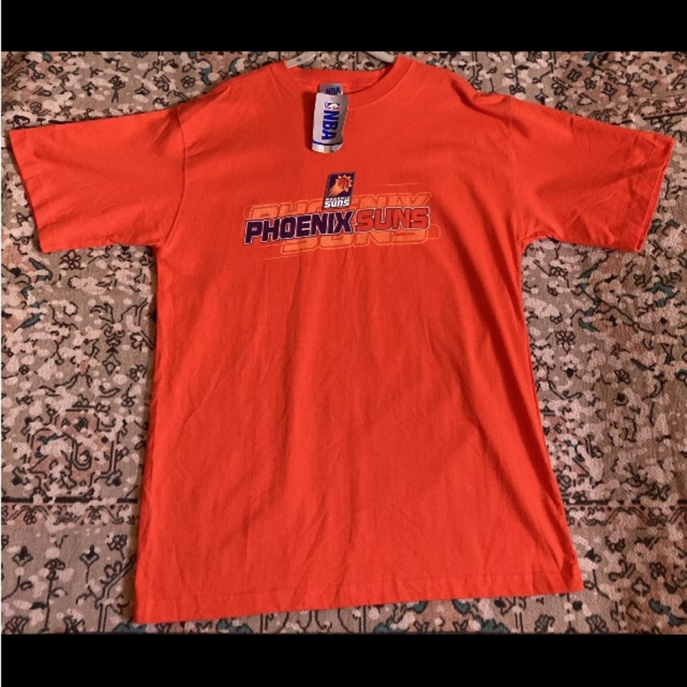 Vintage Phoenix Suns Orange  Graphic T-Shirt Adult NBA Basketball Men’s L New